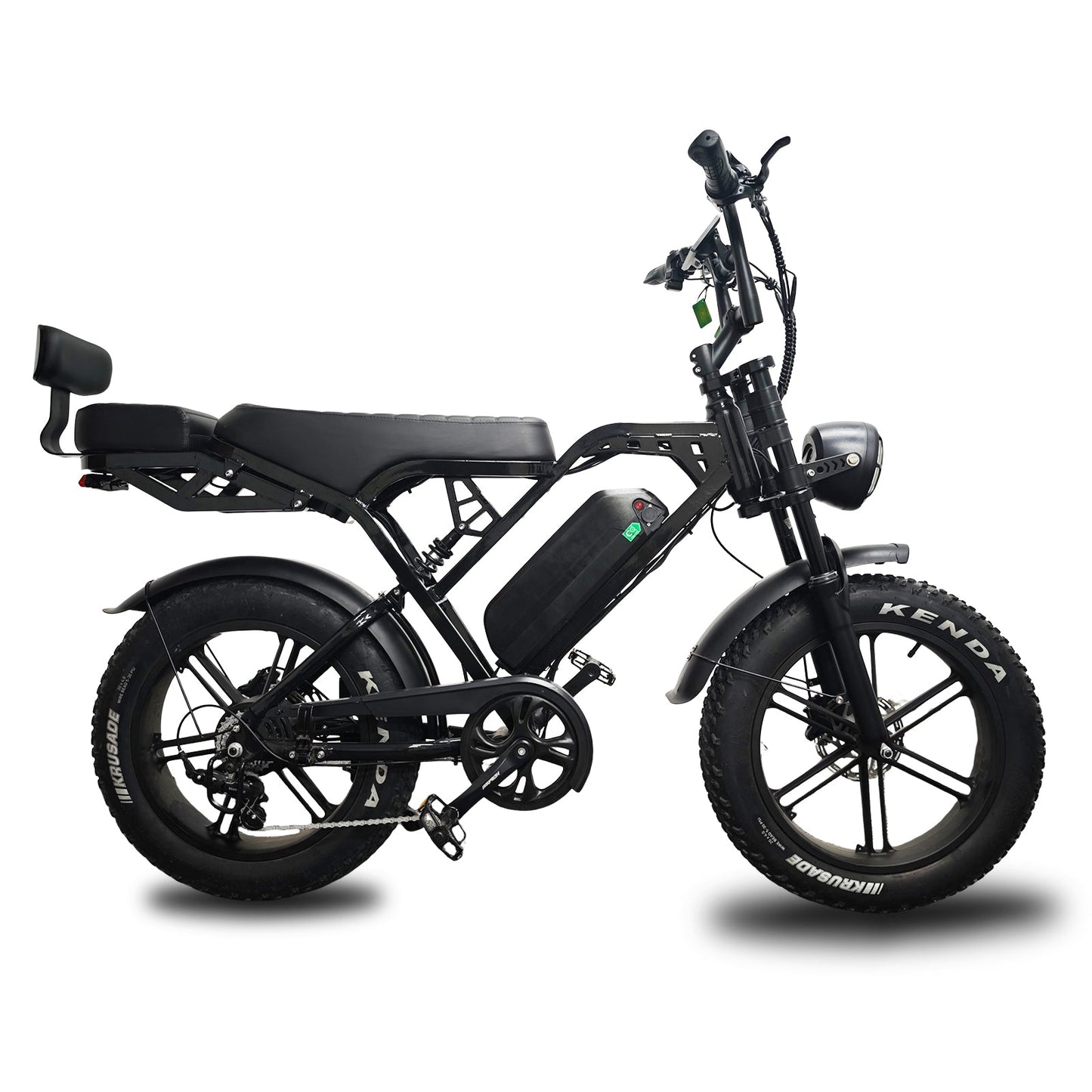 Fatbike X80 Pro 10.0 - Zwart- Killswitch - Met code - Gratis achterzitje - alarmsysteem